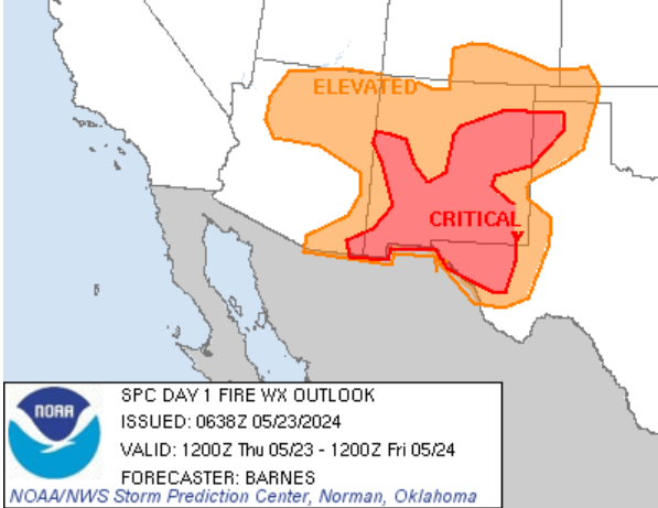 CEDRdigital's tweet photo. 🔥 Critical Fire Risk / Red Flag Warnings for New Mexico as well as parts of and AZ,CO,TX and KS today! #FireMappers 🔥 

https://t.co/W3zSN2uPGg
https://t.co/lWcQpihebH https://t.co/Y35F94j4nD