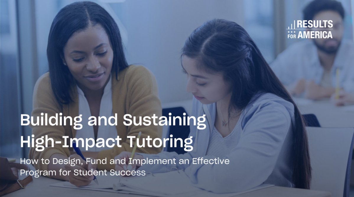 ⭐️Opportunity: Designing, funding, and implementing high-impact tutoring programs can be challenging, but we've got you covered! Join @Results4America this summer for a 7-session virtual learning opportunity. 📅Thursdays, 6/27 - 8/15 🔗Apply by 6/10: results4america.org/solutions-spri…