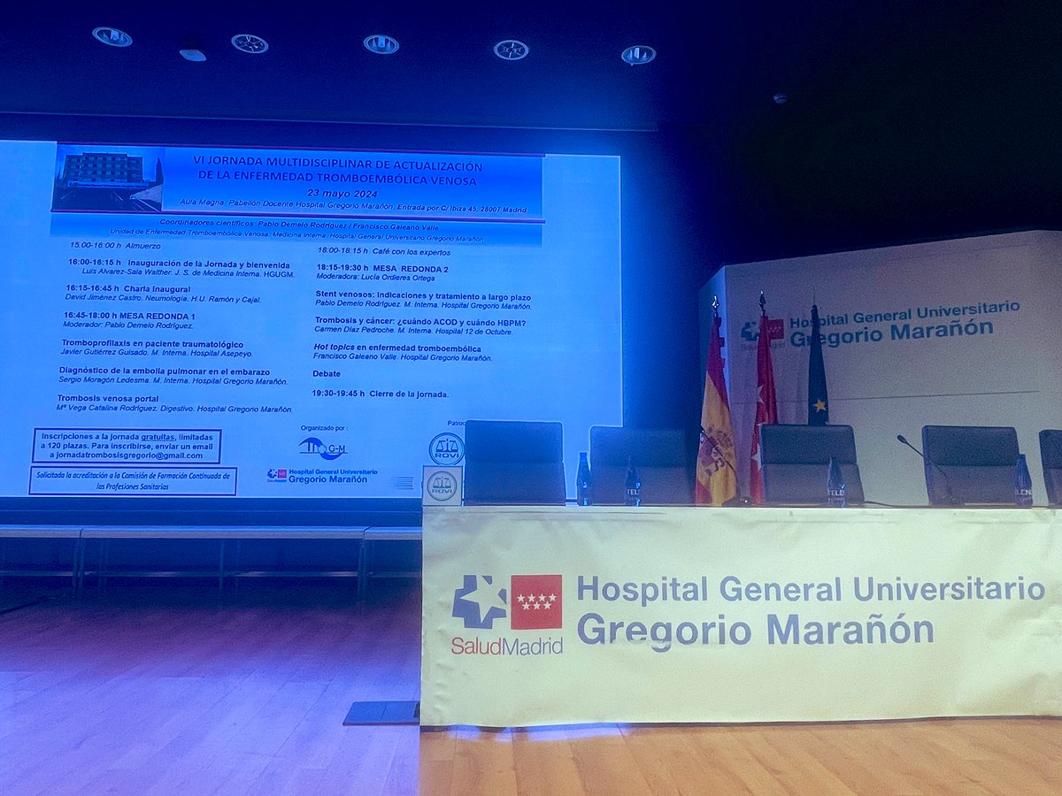 ETVgregorio's tweet photo. Arrancamos!!

✨ VI Jornada de Actualización en ETV del Hospital Gregorio Marañón ✨ https://t.co/ZabskfLv9E