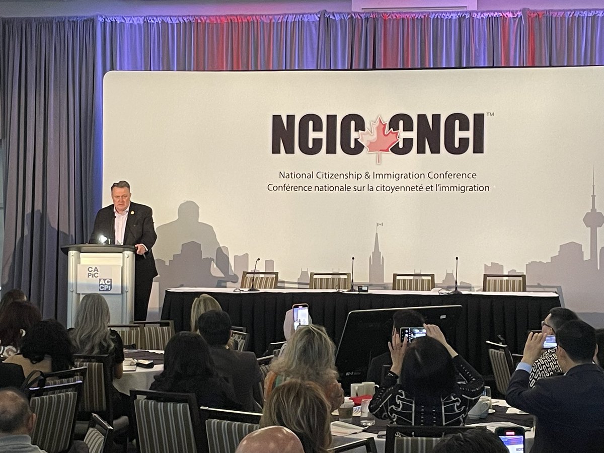 MikeSavageHFX's tweet photo. This morning I welcomed 450 @capicaccpi delegates from across Canada to HRM for the 19th National Citizenship &amp; Immigration Conference. As the voice of immigration consultants they are committed to promoting &amp; protecting the integrity of the profession and the immigration system. https://t.co/EACNgZtyjH