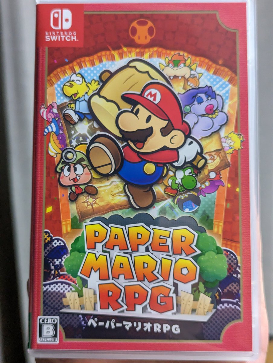 KevinVallene's tweet photo. It's finally here! Booting it up brings me back to those Christmas memories nearly 20 years ago! I have to say though, I prefer the North American title. Considering the original Paper Mario (or Mario Story) was also an RPG... https://t.co/WcJhoggQGn