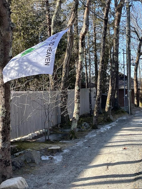 It's not just Justice Alito. Here's the 'Appeal to Heaven' flag flying outside of conservative powerbroker Leonard Leo's home in Maine. Photo taken by a nearby resident who shared it with @ProPublica and gave us permission to publish it. 1/x