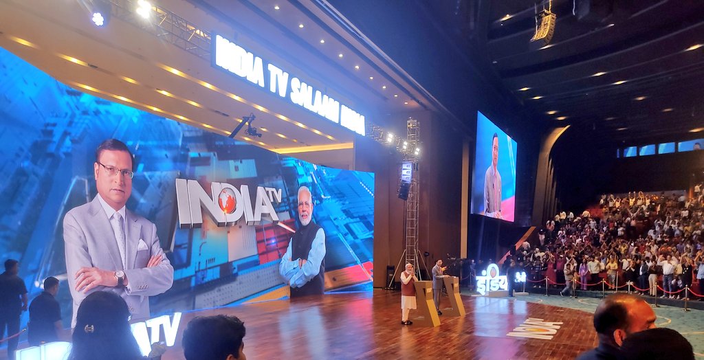 Attended the biggest election show of 2024 with Hon'ble Prime Minister Narendra Modi and Mr.Rajat Sharma. What an incredible experience! Thanks to India TV for inviting me as a special guest.<a href="/narendramodi/">Narendra Modi</a> <a href="/RajatSharmaLive/">Rajat Sharma</a> <a href="/indiatvnews/">India TV</a> #ElectionShow2024 #DemocracyInAction