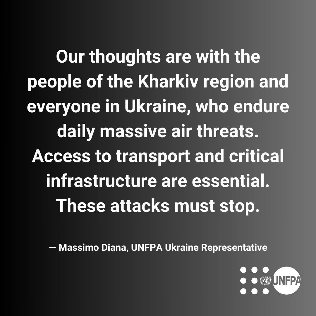 Another devastating attack on #Kharkiv has killed civilians and destroyed homes and critical infrastructure. As the city becomes a hub for evacuees, intensified shelling continues. UNFPA and partners are working in the city providing assistance to the most vulnerable.