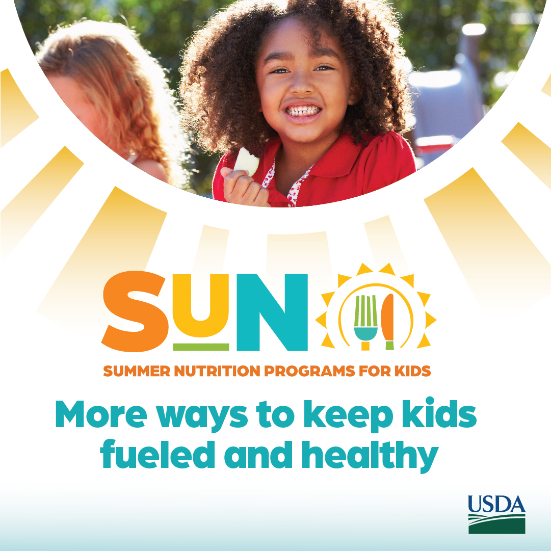 In summer, many kids lose access to healthy meals they get at school, making it harder for them to get the nutrition they need to learn and grow. Help us get the word out about SUN Programs: USDA’s Summer Nutrition Programs for Kids with these resources: fns.usda.gov/summer/promoti…