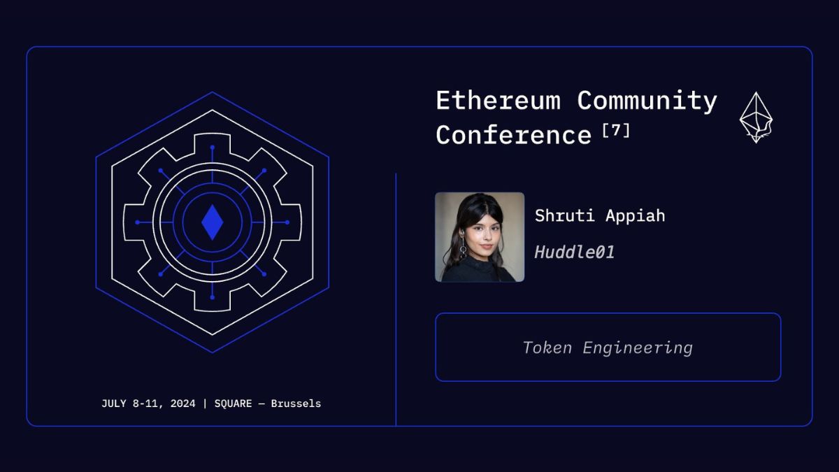 Meet Huddle01's Chief Economist, Shruti Appiah at @tokengineering's @EthCC #TokenEngineering Track on July 10, 2024 🖤💛❤️

Her talk 'Hyper-organic Systems Design for Adaptive DePIN Protocols', will focus on how hyper-organic systems design makes enable DePINs to evolve with