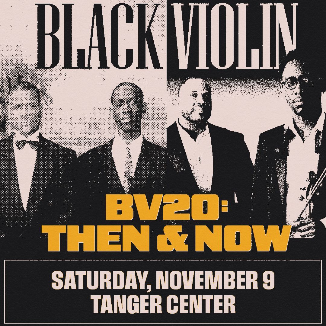 ON SALE NOW: Prepare for an extraordinary evening as Black Violin commemorates 20 years of musical innovation with their BV20: Then & Now tour at Tanger Center on Saturday, November 9! Tickets are on sale now: bit.ly/4aurpBh