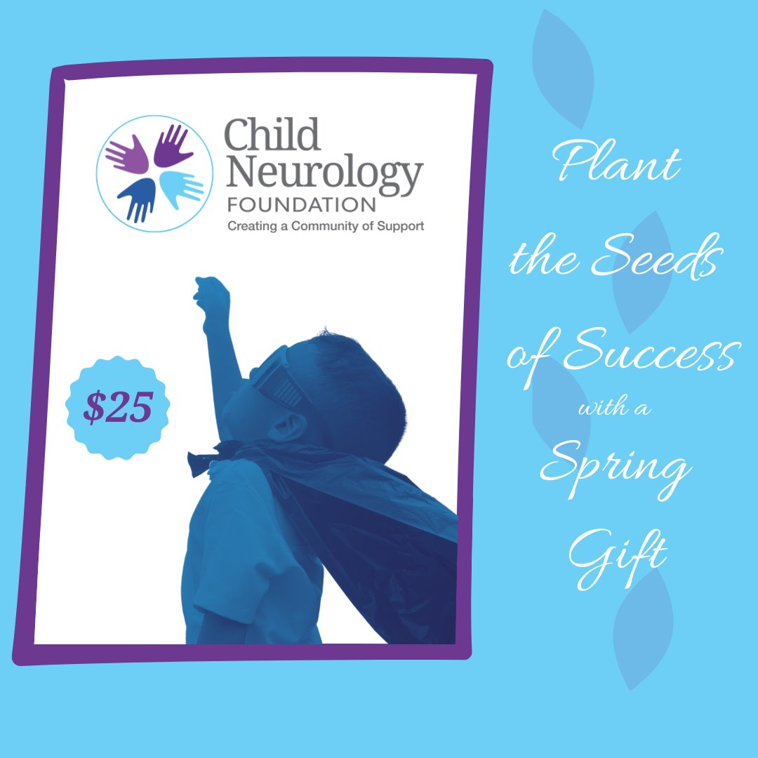 Your $25 donation can blossom into vital support for essential programs that aid the development and well-being of children with neurological conditions. Give $25 Today: bit.ly/4apZYsk #ChildNeurologyFoundation #SpringIntoAction #BloomingHope