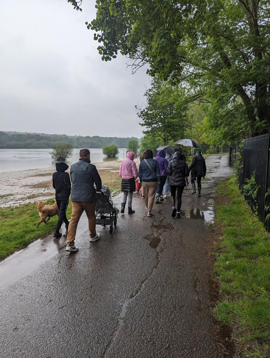 Our fostering team were joined by foster carers, residents, children and four-legged friends at Ruislip Lido on Tuesday - for a very wet walk!🐾 ☔ We're holding a series of events to encourage more people to come for a chat about fostering.💗 buff.ly/3GZ3NqC #FCF24