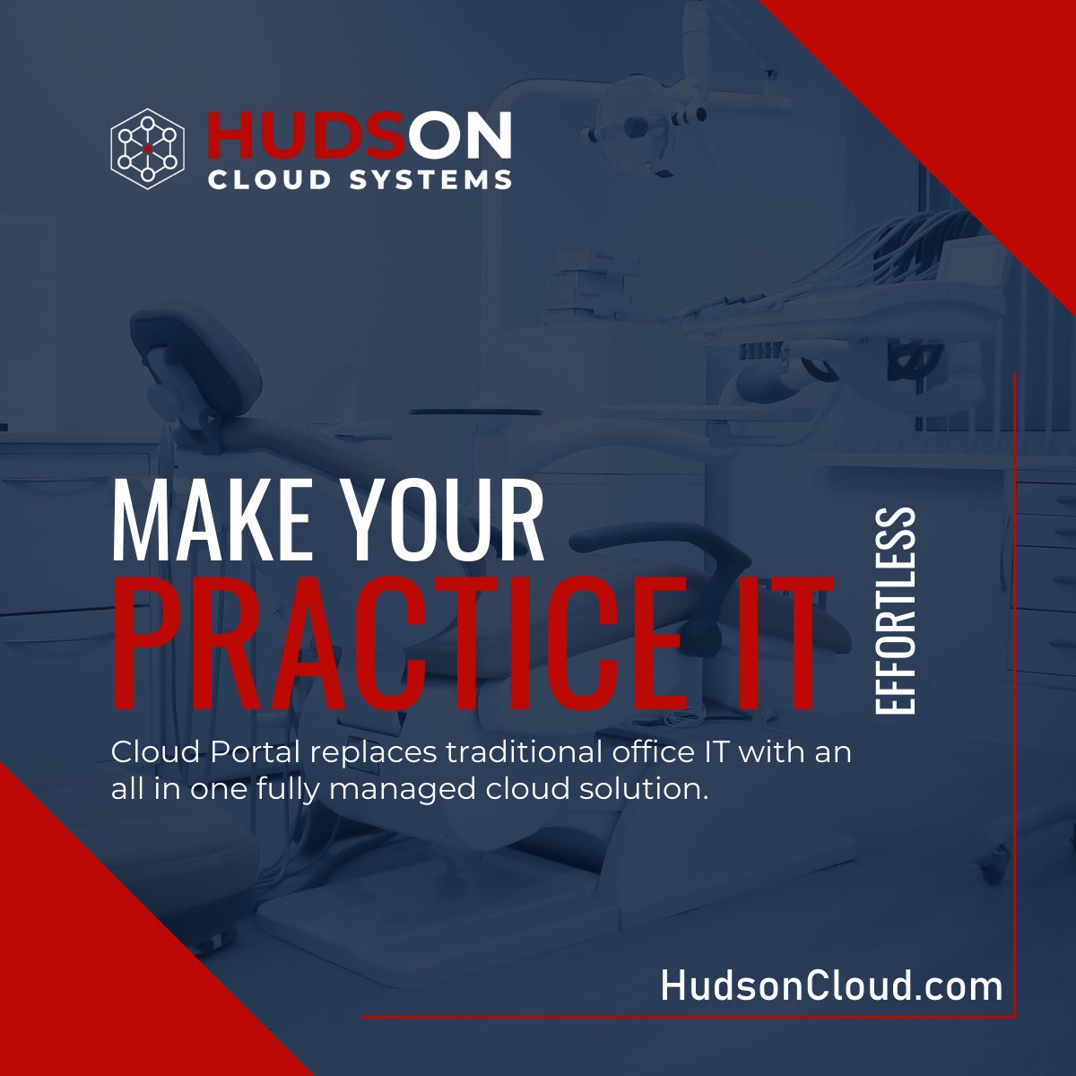 HudsonCloudSys's tweet photo. Cloud Portal makes IT for your #DentalPractice effortless. Enhance clinical fluidity and IT resilience with a platform that is #DigitalDentistry ready. All fully support by the HCS team.

Schedule a Demo to learn more using this link.
https://t.co/o7kQ0F6864

#dentistry #dentalit #healthcareit #cloudportal