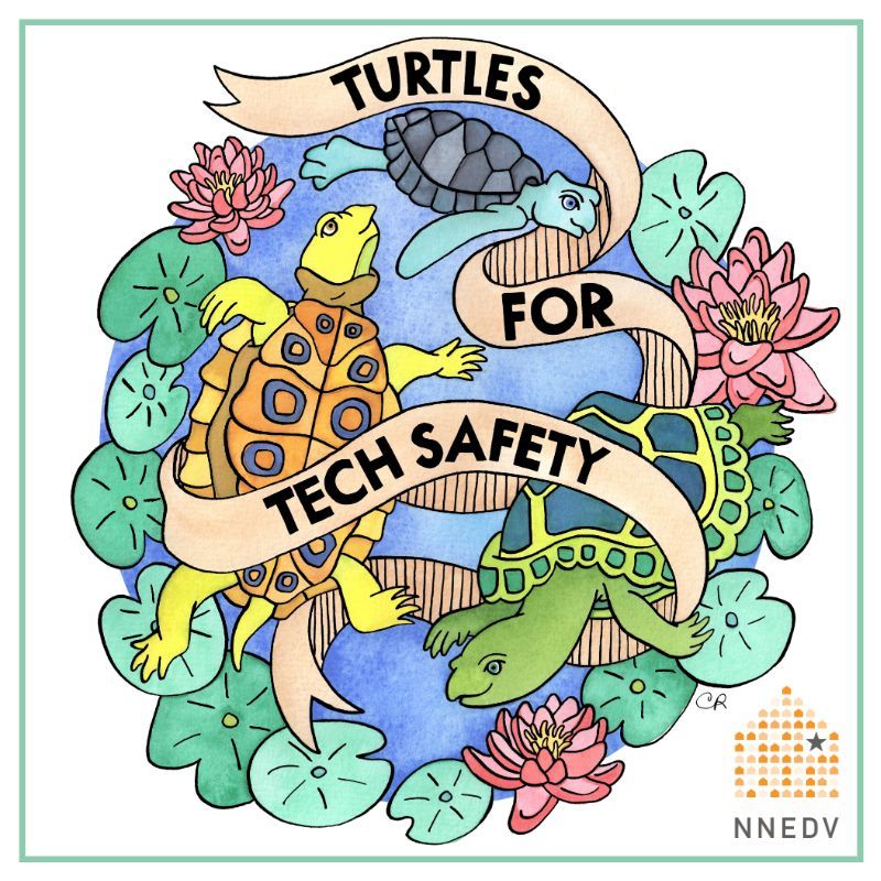 It's #WorldTurtleDay! 🐢 Our #TurtlesForTechSafety are here to remind you that you always deserve to be safe online and anywhere else you use technology. Find them and all our coloring pages here: bit.ly/2H0Uedo