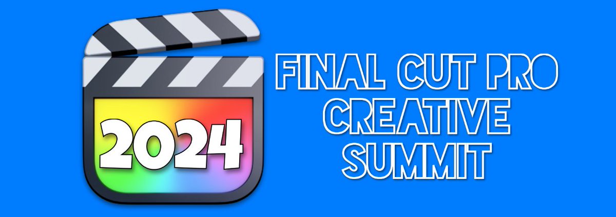 FCPRadio1's tweet photo. The Final Cut Pro Creative Summit 2024 is happening!
Stay Tuned for more information.

Join our Private FCP Creative Summit Attendees FB group
https://t.co/lG4NQxtWpC

#PostChat
#Post
Final Cut Pro
FCPX
#FCPX
#FinalCutPro
@Apple
FCP https://t.co/GGTUXvvSJG