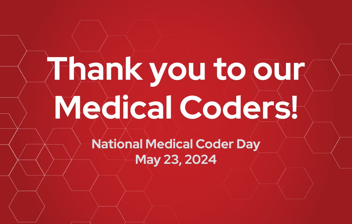 Happy #NationalMedicalCoderDay! Thank you for your valuable contributions to our department and the hard work and support that you provide every day.