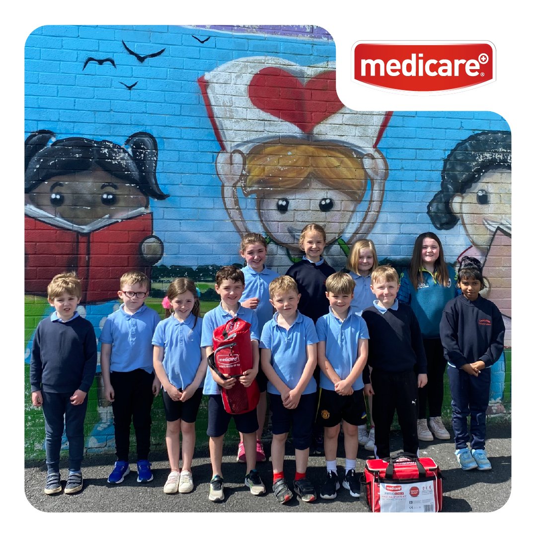 Medicare1stAid's tweet photo. Congratulation to our Active School Week competition winner, Cloonliffen National School, Co. Mayo.
The school was awarded a Medicare Physiologix First Aid Sports Kits and a Medicare Sports Warm Up Kit.
#medicare #asw2024 #activeschoolweek #primaryschool #pharmacy #ireland https://t.co/fkh6yhkuch