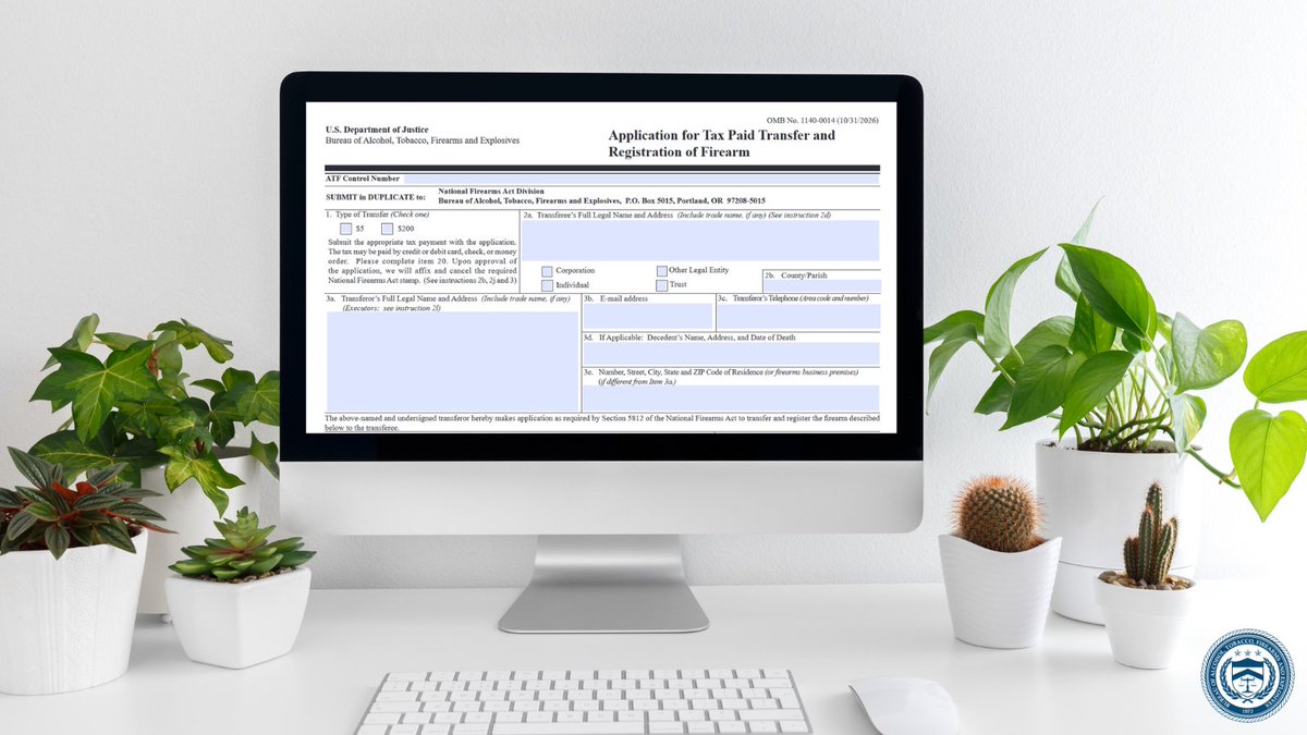 #DYK? It takes an average of 39 days for ATF's National Firearms Act Division to process the eForm 4 application compared to 276 days for the paper Form 4. For additional info on processing times of applications, go to atf.gov/resource-cente….