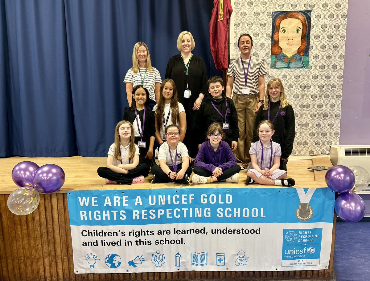 ⭐️Today we celebrated the achievement of securing our GOLD LEVEL Rights Respecting Schools award! ⭐️Our assessor was very impressed with how embedded, understood and lived Children’s rights are across our school and @BoghallNursery @UNICEF_uk @WL_UNCRC @gerrymcmurtrie