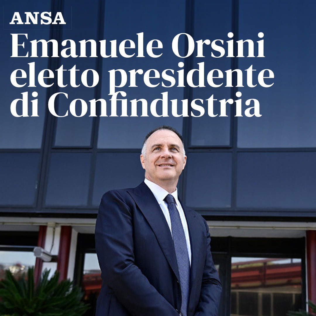 Congratulazioni e buon lavoro ad Emanuele Orsini, certa che la sua esperienza e le sue competenze sapranno rendere ancora più competitivo il sistema Italia. Ringraziamo Carlo Bonomi, auspichiamo una sempre maggiore collaborazione per la crescita della nostra Nazione