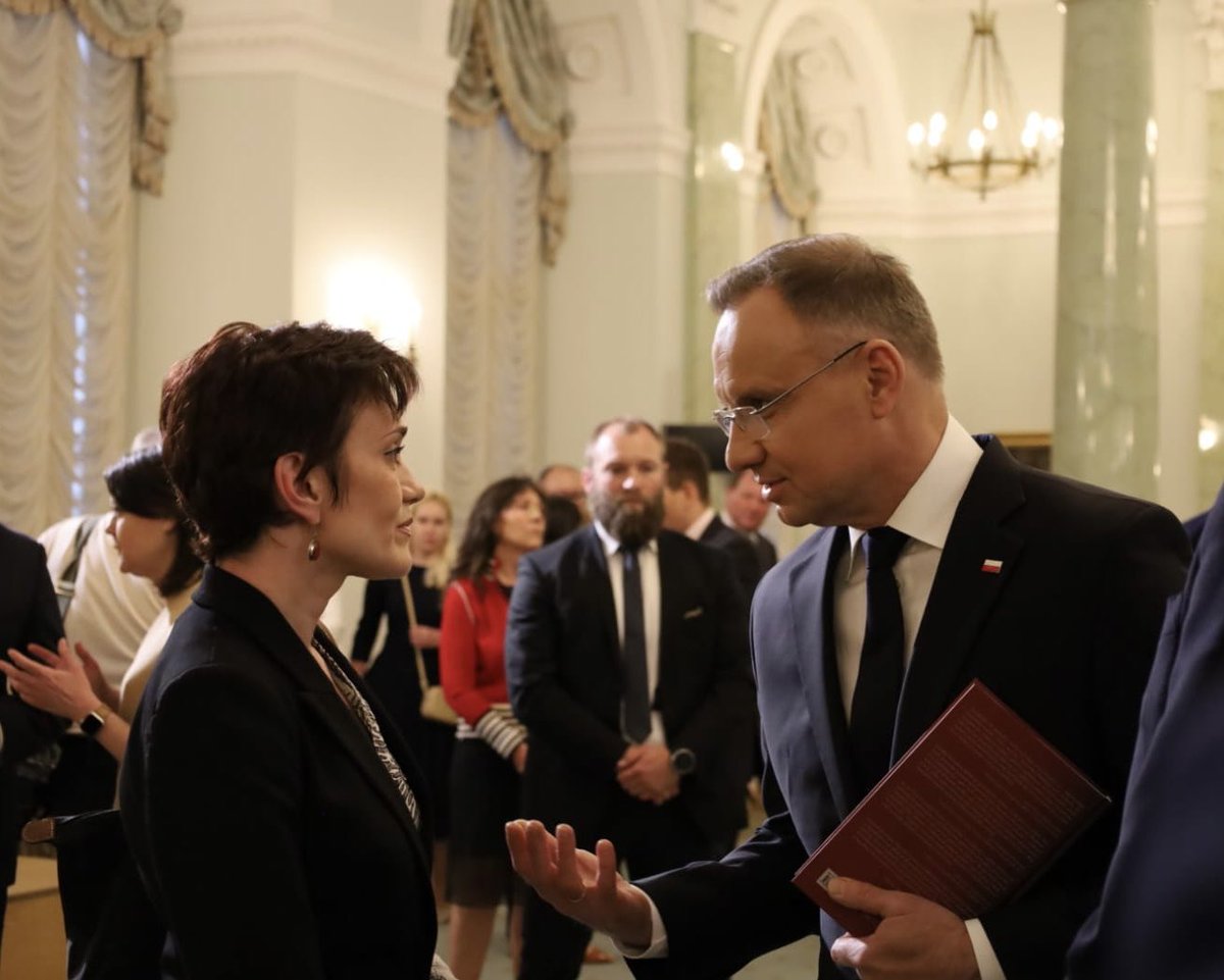 It was an honour to meet the President of Poland Andrzej Duda on the sidelines of the ⁦@Strategic_Ark⁩ to discuss the close connection between the aggression against Ukraine and political repression in Russia