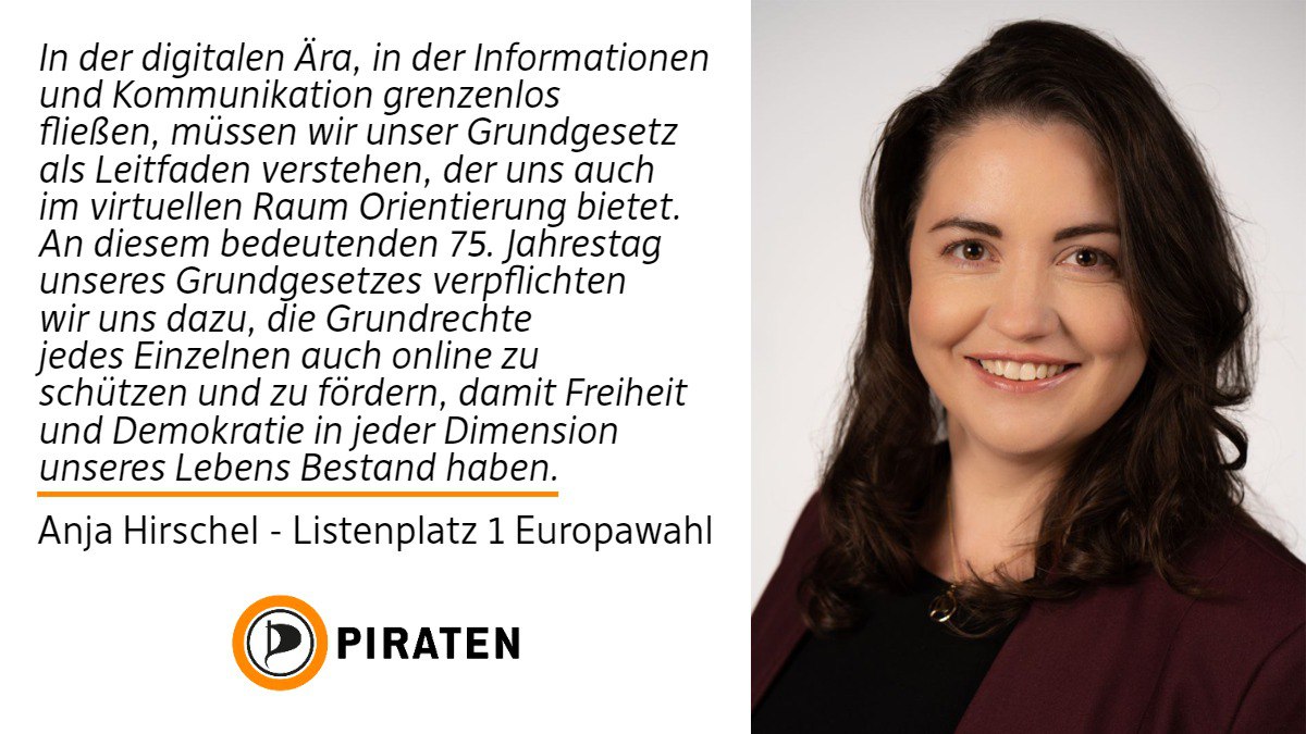AnjaHirschel's tweet photo. 75 Jahre #Grundgesetz https://t.co/c68v4nmkyw