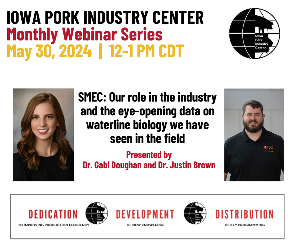 The month of May marks the one-year anniversary of the Iowa Pork Industry Center webinar series, and center director Laura Greiner said producers and other stakeholders are what make it happen. extension.iastate.edu/news/pork-indu…