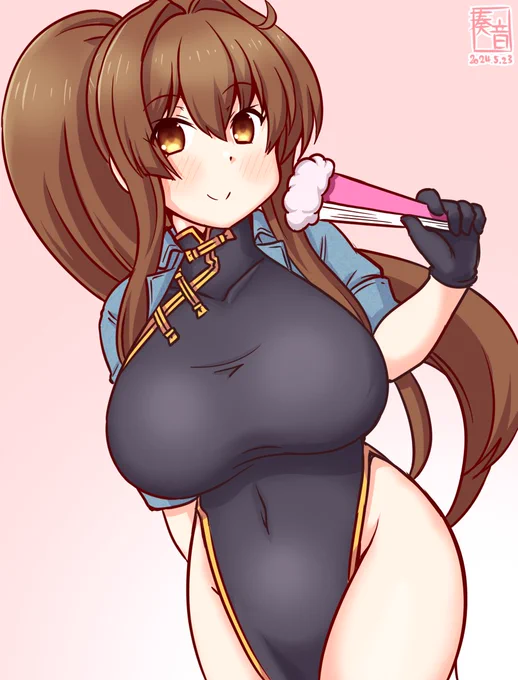 「… うん、次は直撃させます」#艦これ版真剣お絵描き60分一本勝負_20240523#大和 