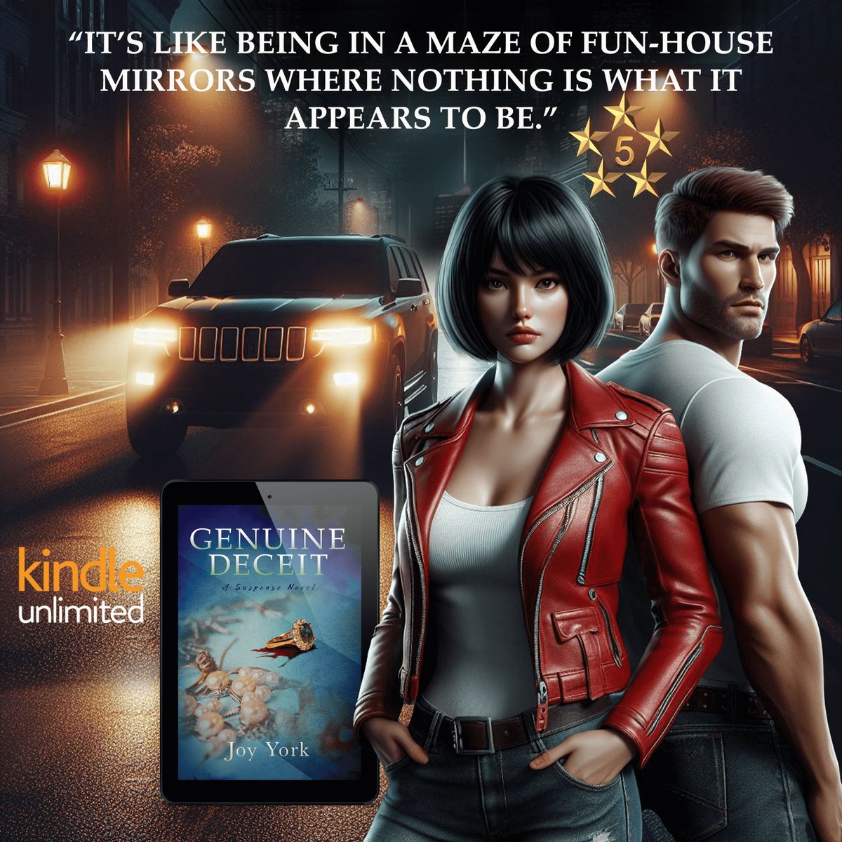 GENUINE DECEIT by @JoyYorkAuthor A fast-paced #mystery #thriller with a little #romance. #Kindle & #Free w/ #KU buff.ly/3wHAFUW #BookReview “A novel filled with intrigue, mystery, unsuspected romance, and twists.” #thriller #CrimeFiction #Booktwt #BooksWorthReading