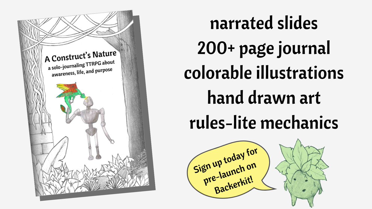 Get ready for mystery, adventure, journaling, coloring, and a narrated story all in one!!

Please share this about and sign up today for pre-launch to reserve your copy and support the project this July!

#TTRPGkids #TTRPG #journaling