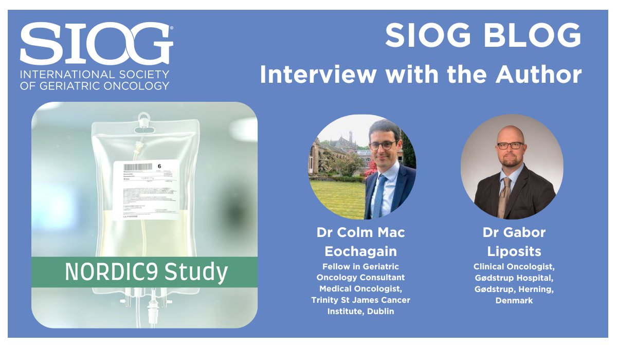 Dr Gabor Liposits of the NORDIC9 study was interviewed by Dr Colm Mac Eochagain for the SIOG Blog. NORDIC9 explored treatment options for older mCRC patients, comparing reduced-dose combo chemotherapy to full-dose monotherapy. Dive into the findings! loom.ly/g-LL1AM