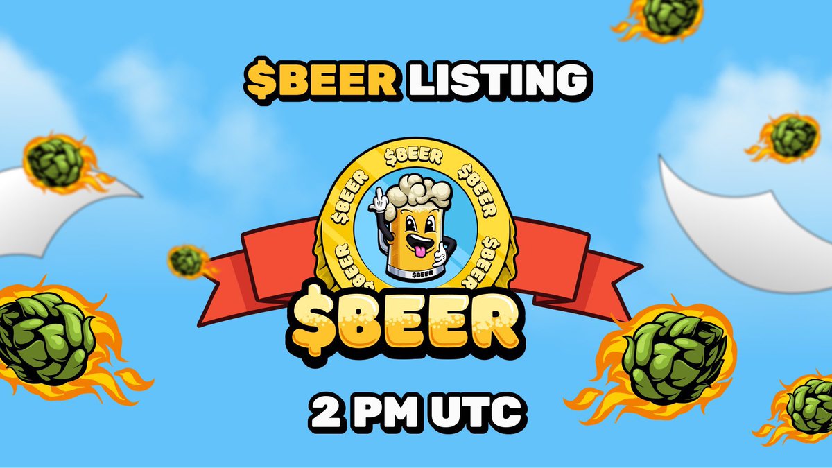 🚀 $BEER just listed on @RaydiumProtocol! 🍻

Over 150k followers in days, $4M raised, and huge KOL support. Beer as "liquid gold" is the perfect narrative! 🌐

$BEER presale SOLD OUT with 30k $SOL ($4M+)! 📈

Top-5 memecoin potential by 2024? I think so! 💰

- Strong narrative
-