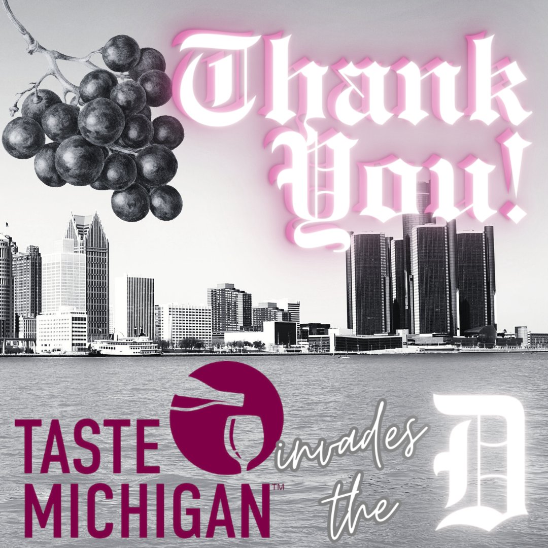 We want to extend the BIGGEST THANK YOU to all of to MWC team who made the first ever Taste Michigan Invades the D a reality. Who's ready for round 2?! #MIWineCollab #MIWine #DrinkMIWine #TasteMichigan #UncorkMeMichigan #Detroit #DetroitWine #MIWineMonth #LoveMIWine