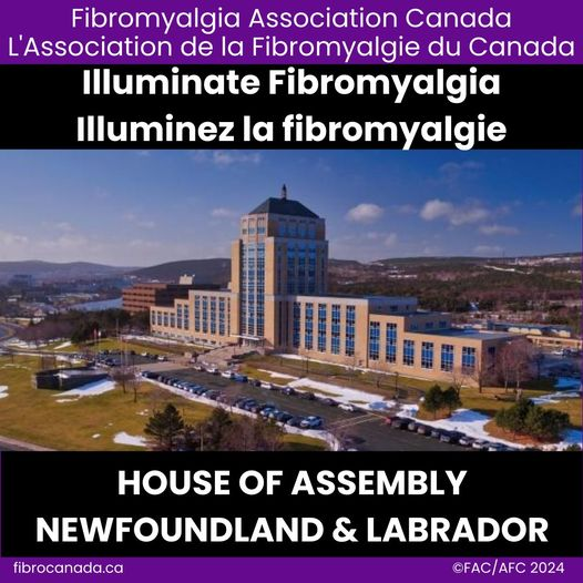 Big thanks to @NL_HOA for lighting up in purple to support fibromyalgia awareness!

#FAC #AFC #lightup4fibro #éclairezpourlafibro #AwarenessMatters #lasensibilisationcompte