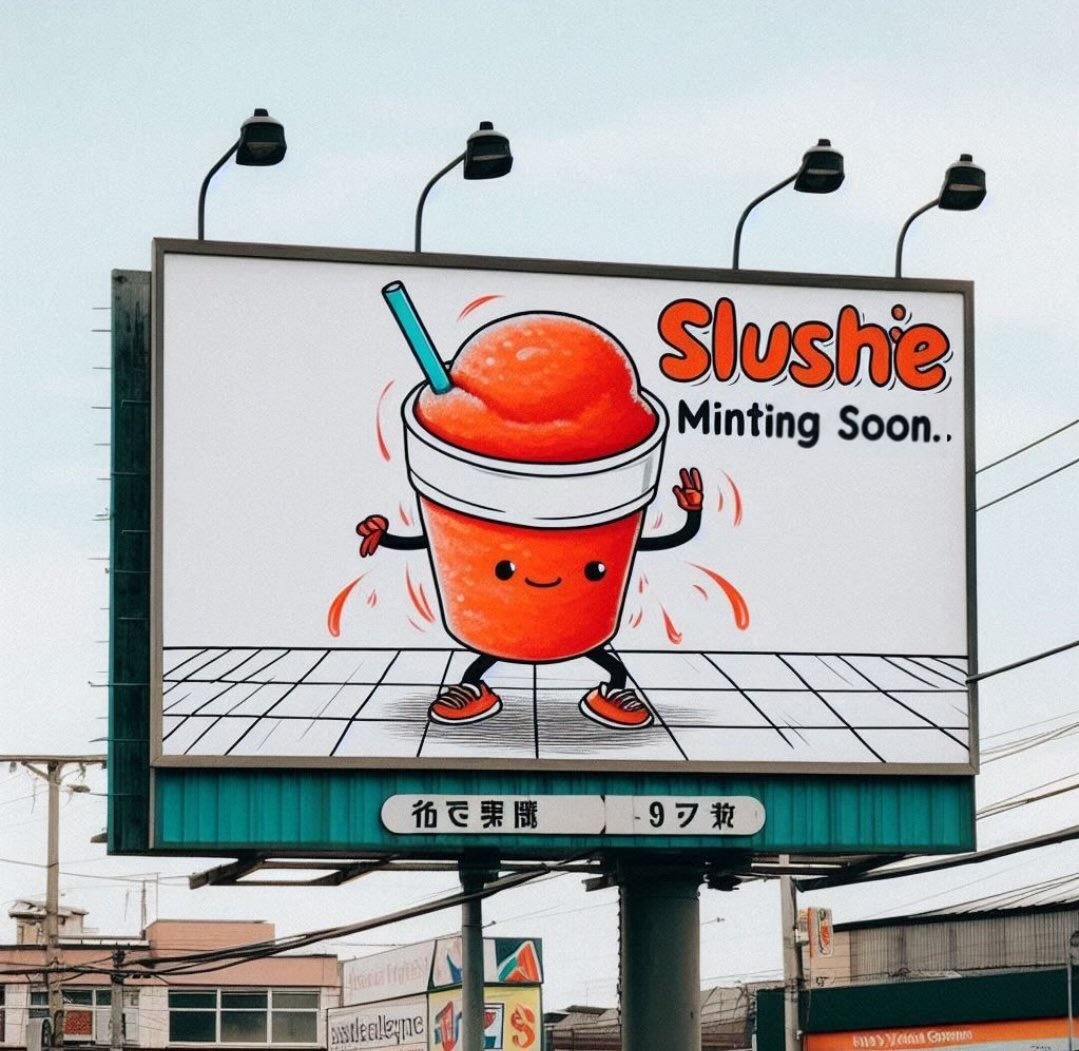 On the 31st of may Slush will launch their nft on <a href="/bodega_web3/">Bodega Lab</a>.

We are giving away 10 whitelist spots for a gauranteed free mint. All you have to do is : 

- Follow @Slushonnear and @MARAnft_dao 
- Retweet this post