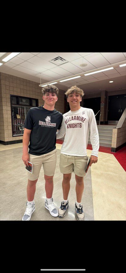 𝕾𝖎𝖌𝖓𝖊𝖉 🖋 
𝕾𝖊𝖆𝖑𝖊𝖉 ✉
𝕯𝖊𝖑𝖎𝖛𝖊𝖗𝖊𝖉 🚚

We would like to introduce, <a href="/CarterSchroer/">Carter Schroer</a> &amp; <a href="/RileyMcGrath013/">Riley McGrath</a> 
to the Bellarmine Community and congratulate them on signing last night! #KnightsNation #SwordsUp ⚔🏈