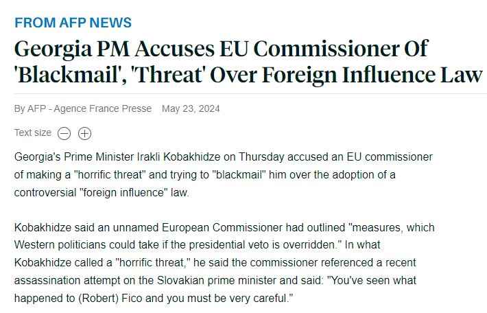 Why is the USA & EU so aggressively opposed to a law that would require NGOs in the Republic of Georgia to disclose how much of their funding comes from foreign nations?