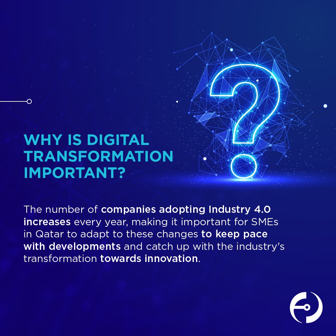 factoryone_qa's tweet photo. Embark on your digital transformation journey with Factory One! We help Qatar’s SMEs transition to digital manufacturing. Why is Digital Transformation important? Discover more with us! 

For more information, contact us at Factoryone@qdb.qa

#FactoryOne #Digital #manufacturing #industry40 #Qatar