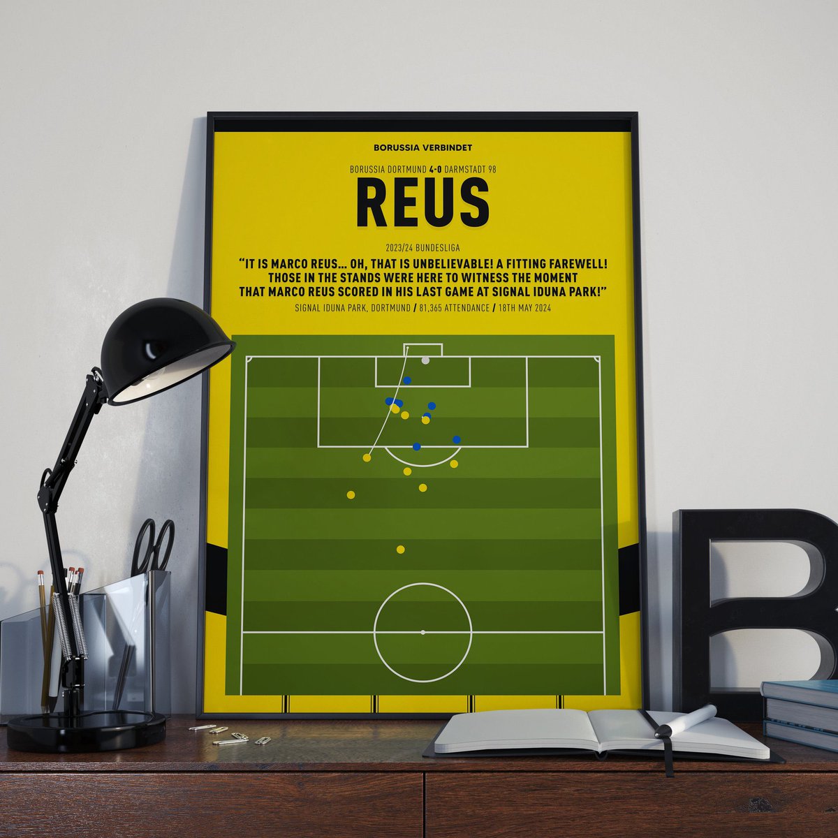 I have teamed up with <a href="/PixelPrintDZN/">PixelPrintDesign</a> to giveaway a print of Marco Reus free kick last ever goal in the Westfalenstadion. 💛

To enter:
🙌 Follow <a href="/PixelPrintDZN/">PixelPrintDesign</a>
❤️ Like
🔁 Repost
💬 Comment with anything Reus related

I will pick &amp; announce the winner within 3 days. Good luck. 👍🏻