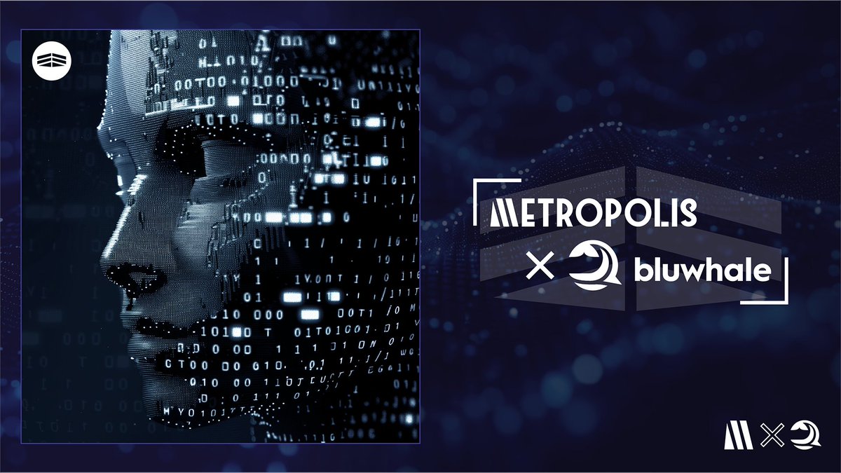 metropolisworld's tweet photo. Joined The Evolution, @bluwhaleai!

We are officially announcing our strategic partnership with BluWhale AI!
Welcome to #Celeste!

Metropolis X BluWhale

#Partner https://t.co/MH82XHFilC