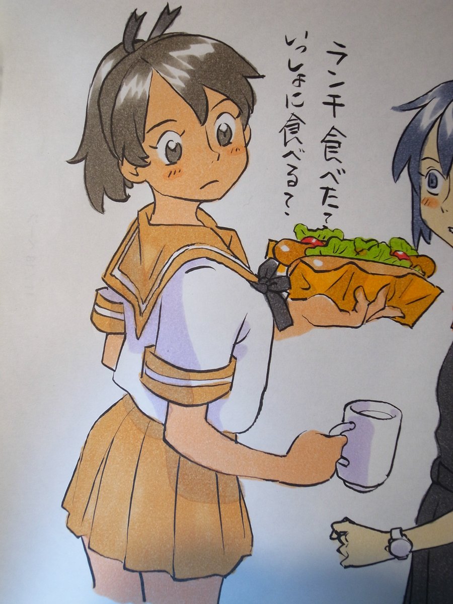 #このタグを見た人は黙って食べ物を持ったキャラを貼る 