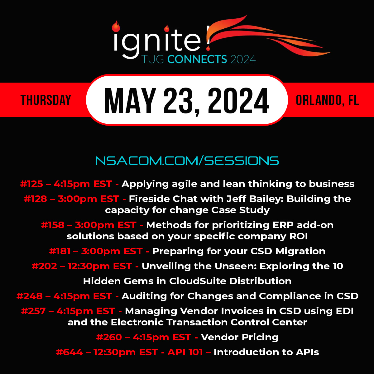 NSAComputerExch's tweet image. We’re looking forward to another great day of NSA-led sessions. Keep following along to stay current on which NSA sessions you’d like to attend at this conference.

nsacom.com/tug-2024/

#TC24 #InforDistribution #Infor #NSAatTug #TUGConnects