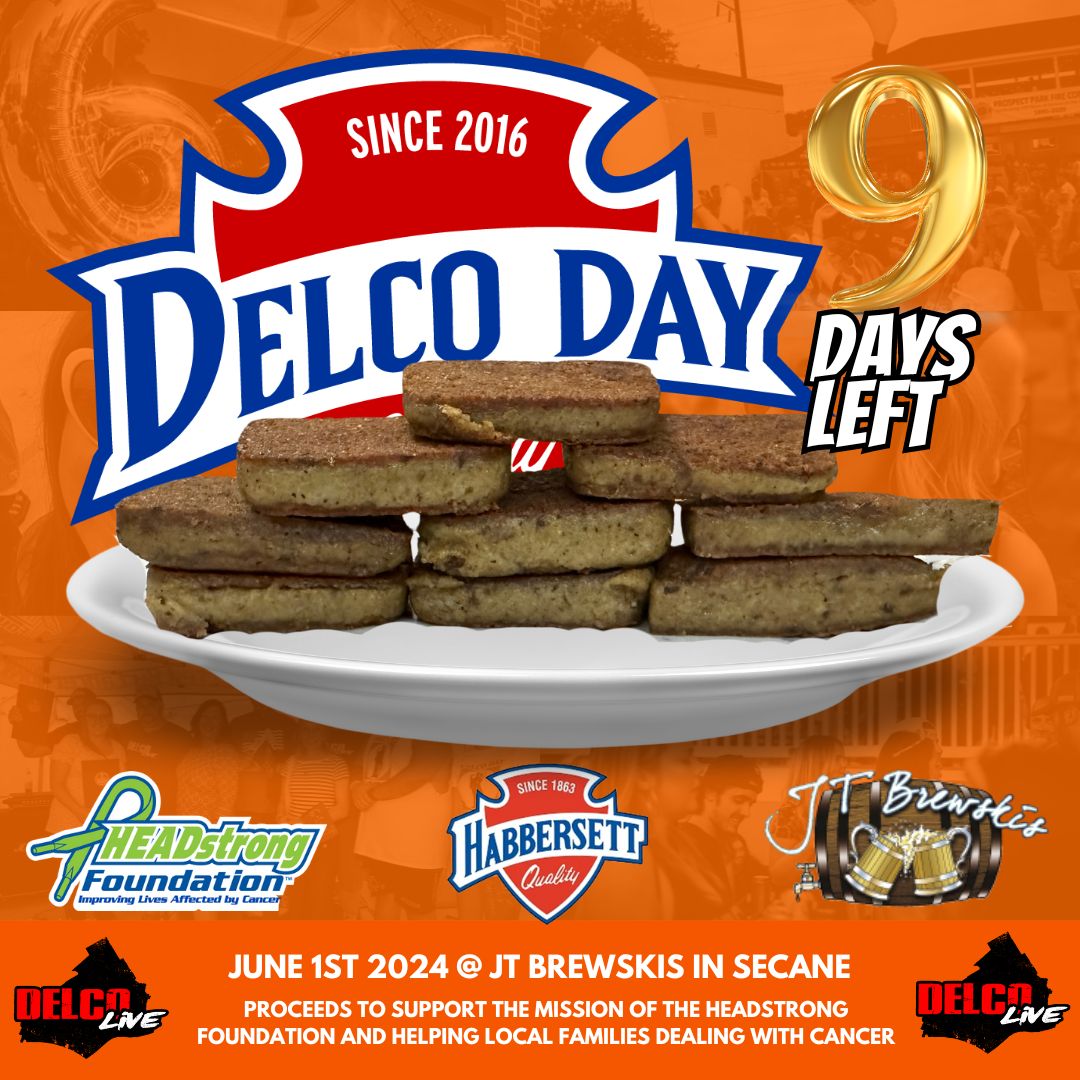 Delco Live (@delco_live) on Twitter photo It is 9 days until #DelcoDay. It is the biggest party in Delco. Thanks to Kerezsi Real Estate Team for being a part of the event.
Delco Day 9 - June 1st - 2 pm till 2 am - <a href="/jtbrewskis/">JT Brewski's</a> - $6.10 at the door - Sponsored by <a href="/Habbersett1/">Habbersett</a> - all for the benefit of the <a href="/HEADstrongFnd/">HEADstrong Foundation</a> It is 9 days until #DelcoDay. It is the biggest party in Delco. Thanks to Kerezsi Real Estate Team for being a part of the event.
Delco Day 9 - June 1st - 2 pm till 2 am - <a href="/jtbrewskis/">JT Brewski's</a> - $6.10 at the door - Sponsored by <a href="/Habbersett1/">Habbersett</a> - all for the benefit of the <a href="/HEADstrongFnd/">HEADstrong Foundation</a>