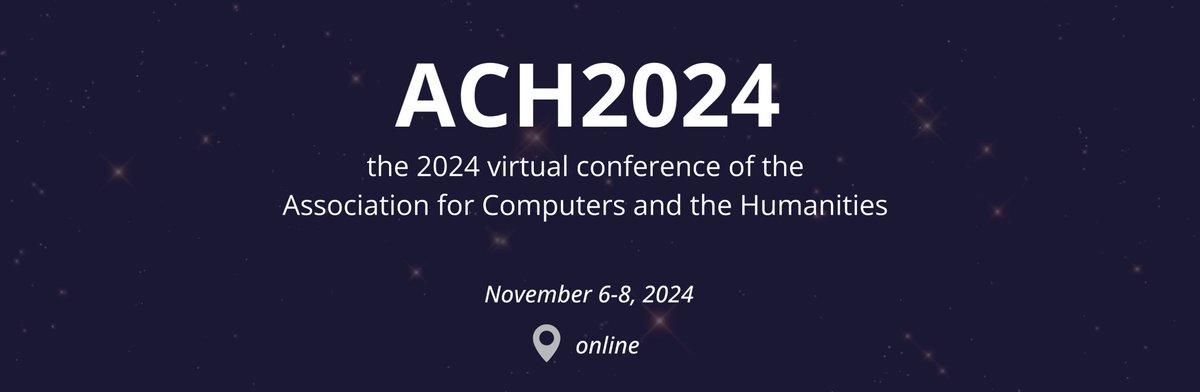 CateAgostini's tweet photo. Good news! We’ve extended the deadline for ACH2024 to May 31! We welcome a broad range of topics and submission types, with a particular emphasis on social justice in multiple contexts. To see the full CFP: https://t.co/L1T7tog4y1 #DHConference #DigitalHumanities #ACH2024 https://t.co/sGMhU47Mcc