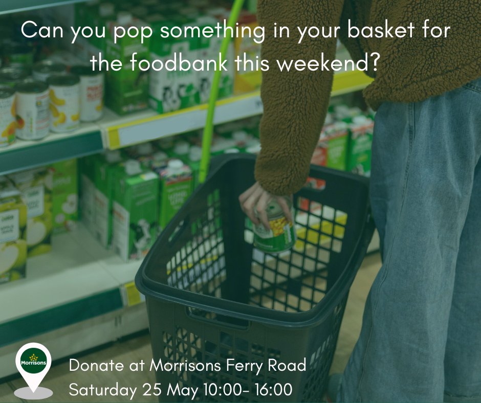 One extra tin in your trolley this week can make a big difference! Our team will be in Morrisons this Saturday collecting tins of fish, meat, vegetables, fruit, and other essentials for our foodbanks🥫 📍Morrisons Ferry Road ⏰10:00 – 16:00 Thank you 💚 #FoodBank #Edinburgh