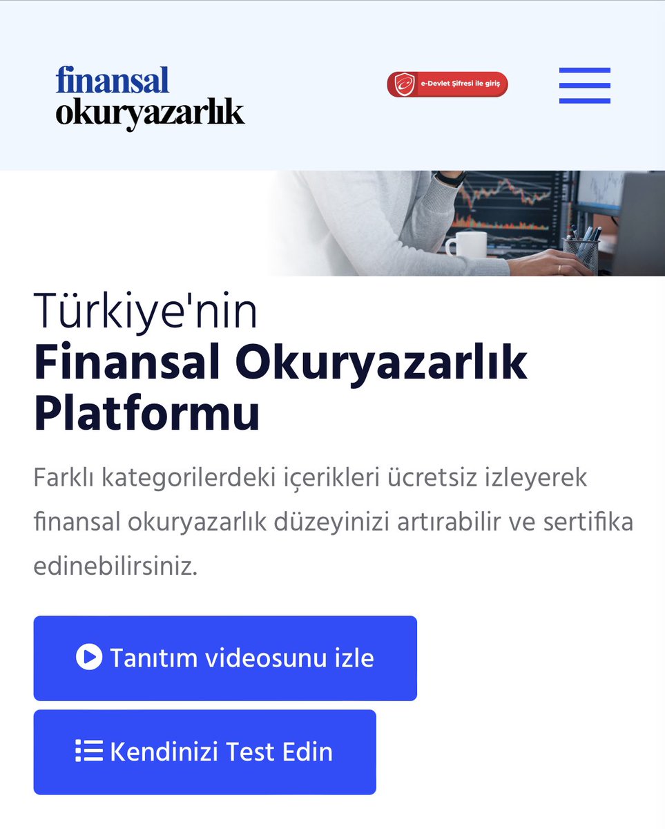 Aşağıdaki siteye gidin ve e-devlet üzerinden giriş yapın.

finansalokuryazarlik.spl.com.tr