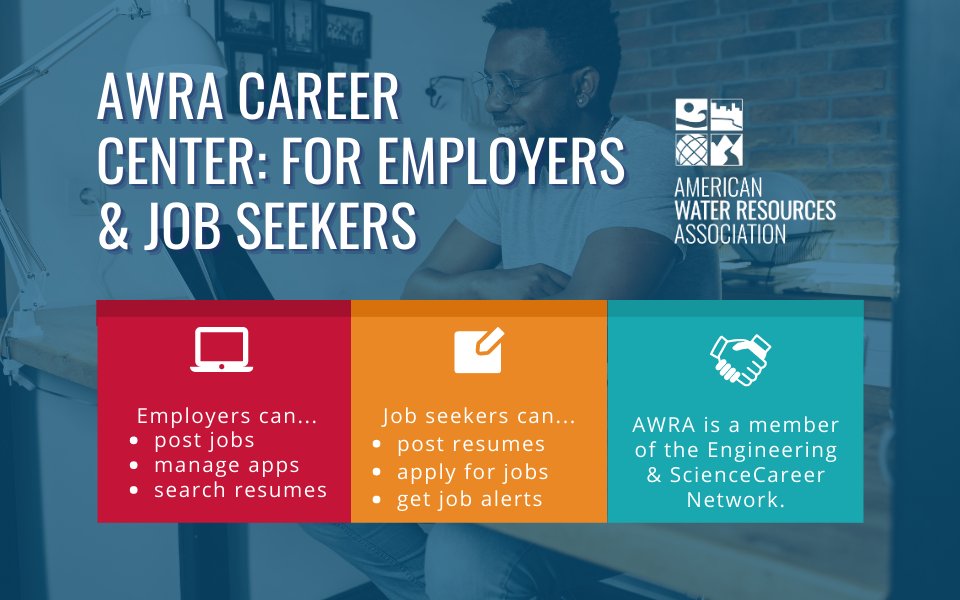 Looking for salary negotiation tips? Seeking jobs specific to science and water-related careers? Needing to recruit top talent? Then the #AWRACareerCenter is the place for you! Visit us today - careers.awra.org.