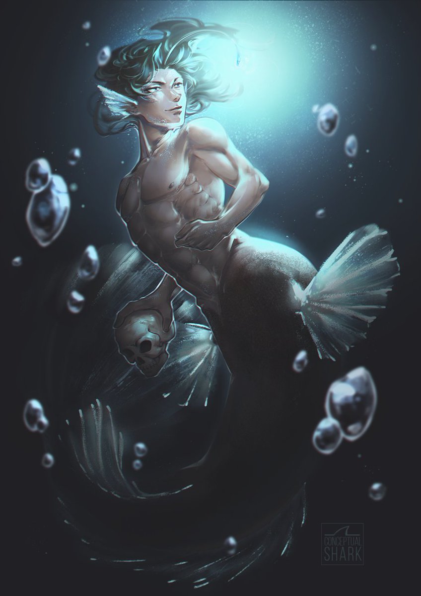 mermaid!AU once again! 

#yuumori