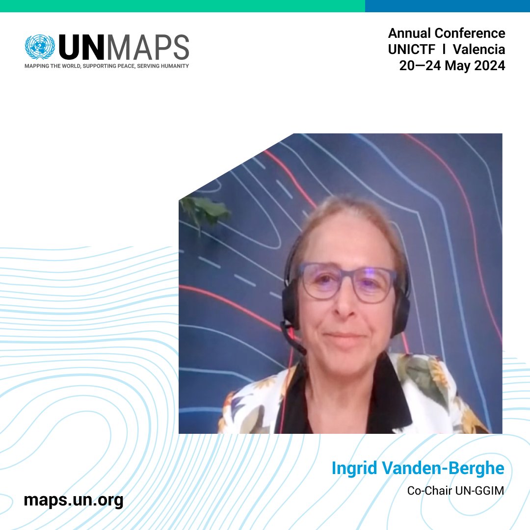 UN_Mappers's tweet image. #UNMapsConference
Mrs. Ingrid Vanden-Berghe discussed the structure of UN-GGIM and mission to strengthen national geospatial capacities, underlining the importance of the Integrated Geospatial Information Framework. Members states and UN can mutually benefit from UN-GGIM activity