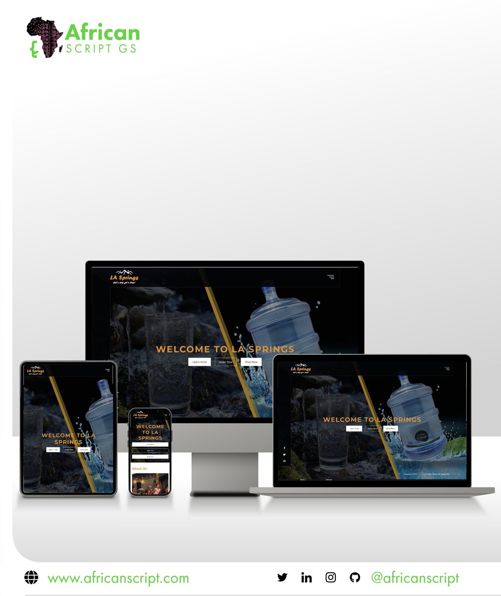 africanscript's tweet photo. Seamless and modern website design for your biashara. Get in touch with African Script today.
#moderndesigns #WebsiteDesign #AfricanScript https://t.co/SoRjLdkKRg