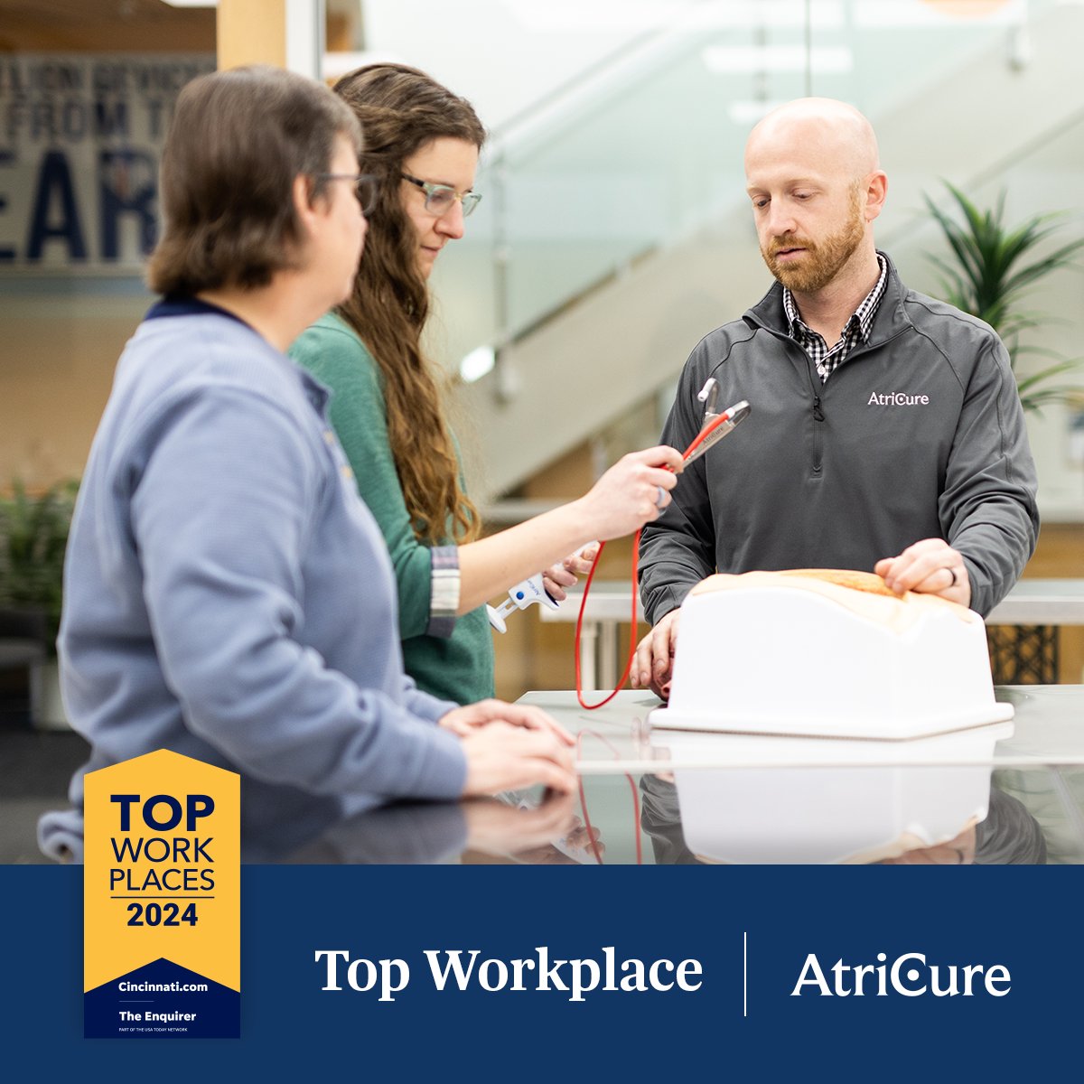 Our people make us a Top Workplace and for the ninth time, we’re thrilled to be recognized by the @CincinnatiEnqu1 as a #TopWorkplace for our @imaginemason office.