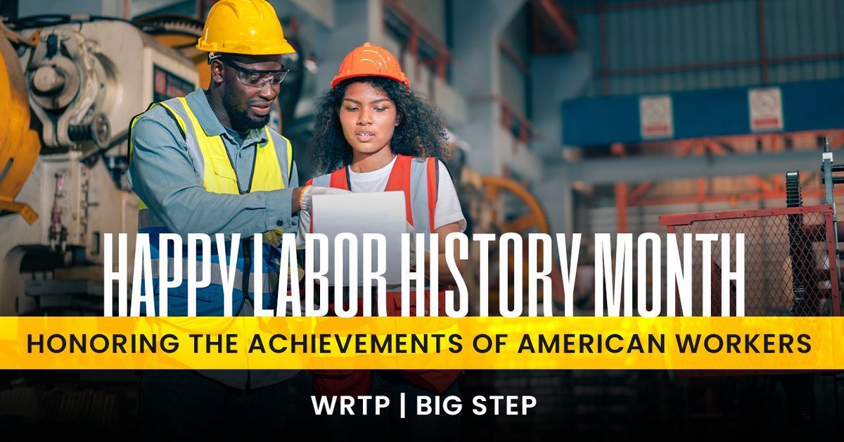 Happy #LaborHistoryMonth, from WRTP | BIG STEP! 🛠 When protests erupted over dismal working conditions, wages, & benefits, #unions fought for laws to protect #workersrights. Attend our #skilledtrade info sessions & celebrate the progress we’ve made: 🔗 wrtp.org/event/se-wrtp-…