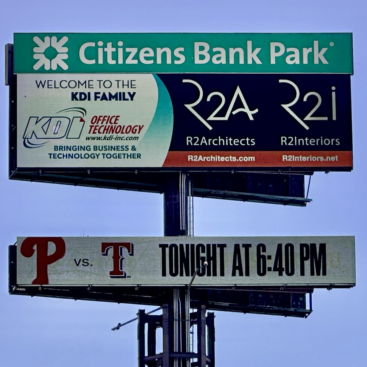 Check out @rsarchitectsllc's awesome new billboard! R2A is an award-winning architectural, interior design, and planning firm based in Voorhees, NJ. Welcome to the KDI Family!